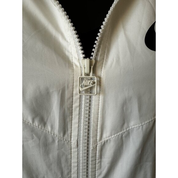 Nike Windrunner Womens Jacket Large Cream Full Zip Hoodie Running Jacket - Picture 7 of 12